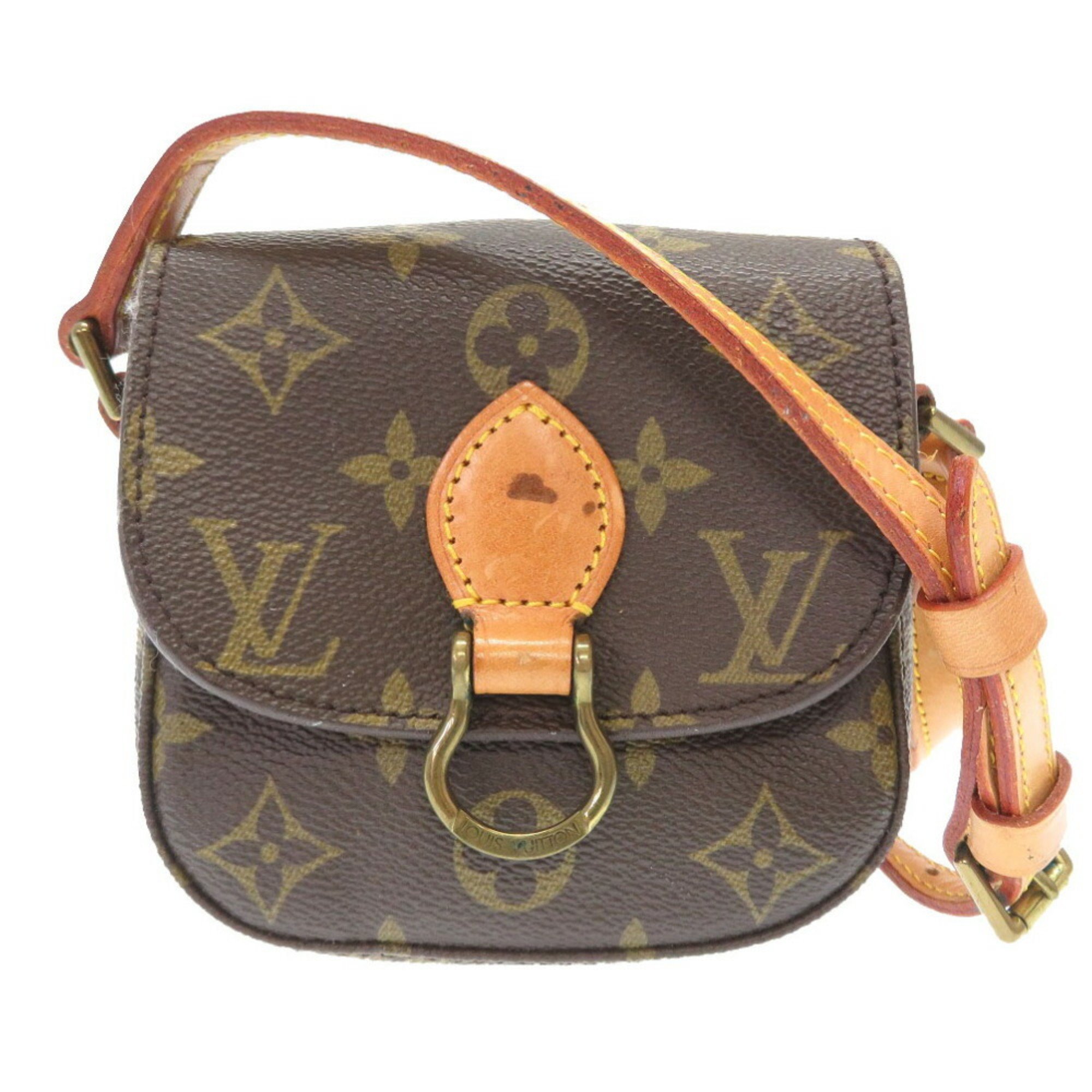 Louis Vuitton Monogram Mini Saint-Cloud M51245 Shoulder Bag 0068 LOUIS VUITTON