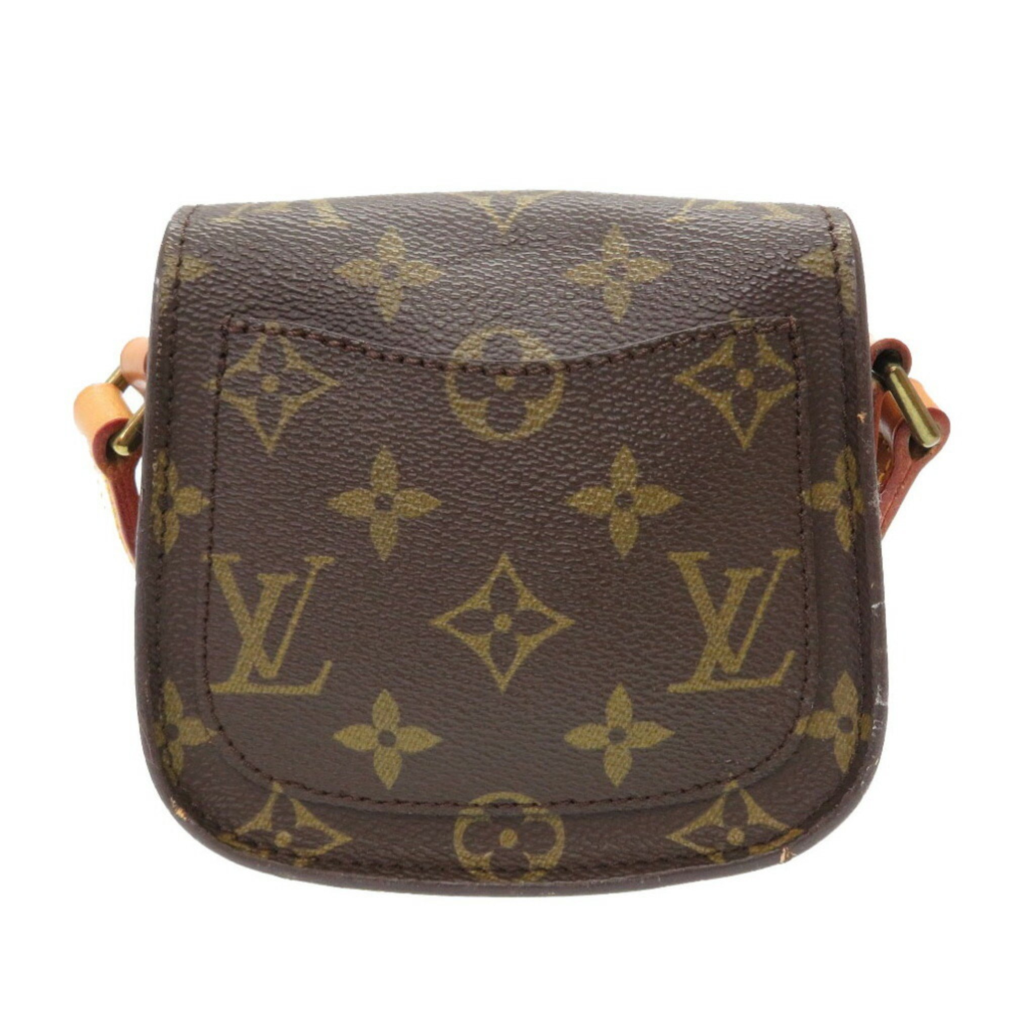 Louis Vuitton Monogram Mini Saint-Cloud M51245 Shoulder Bag 0068 LOUIS VUITTON