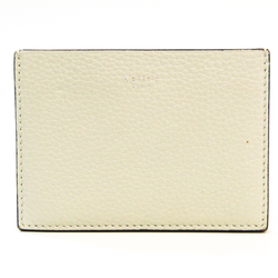 Celine Leather Card Case Cream