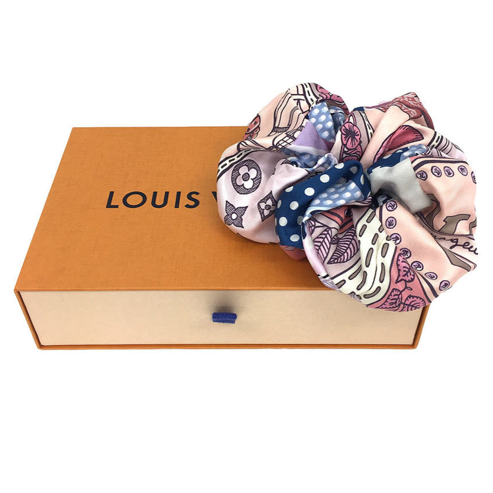 Louis Vuitton LOUIS VUITTON Scrunchie Toro Shoe M76955 Silk BLUSH Pink Hair  Tie Ladies