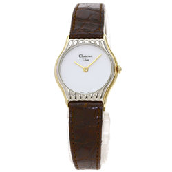 Christian Dior 3048 Watch Stainless Steel / Leather Ladies CHRISTIAN DIOR