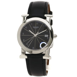 Hermes HR1.510 H Watch Rondo Stainless Steel / Leather Boys HERMES