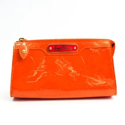 Louis Vuitton Monogram Vernis Trousse Cosmetic Pouch M93648 Women's Pouch Orange Sunset