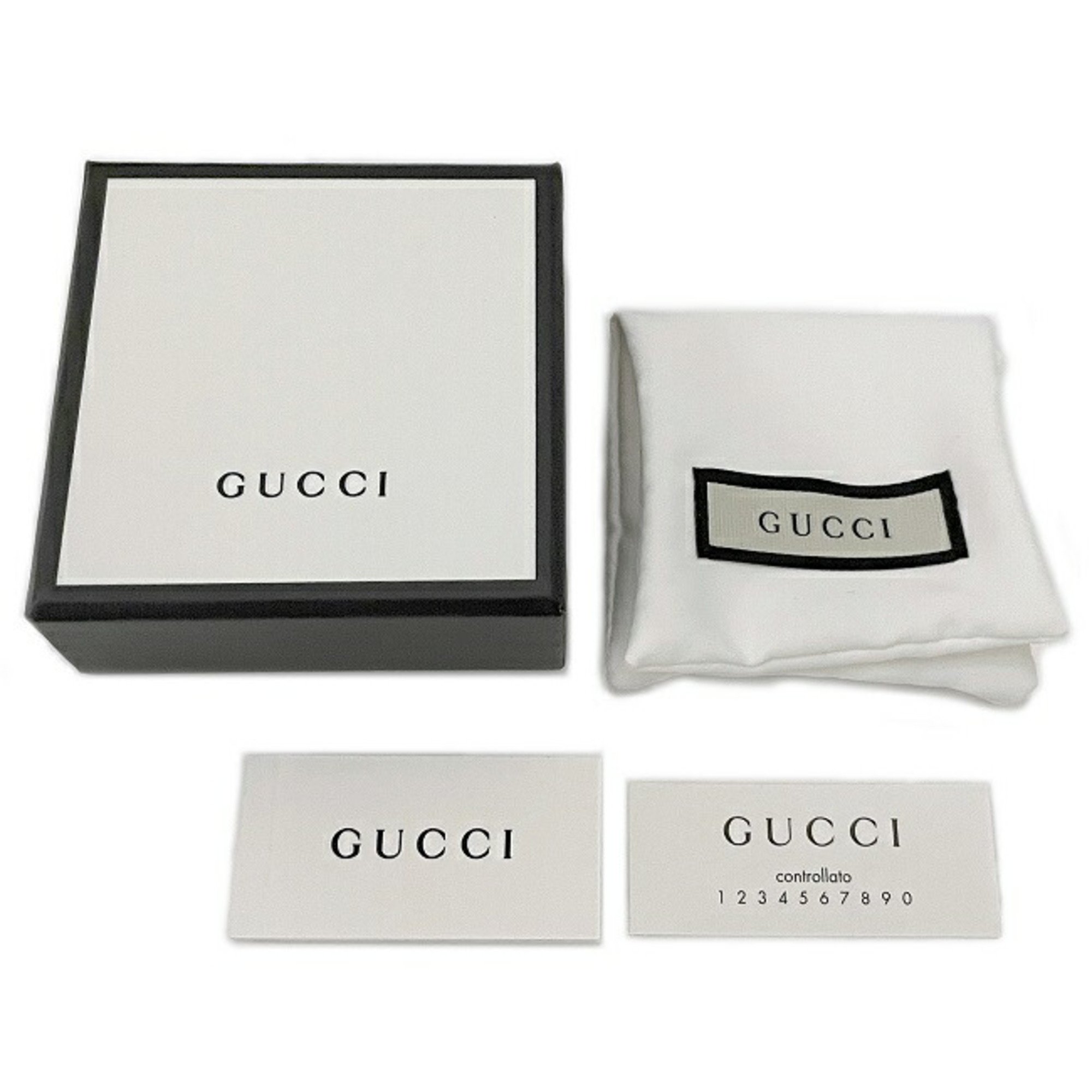 Gucci Necklace Silver Interlocking 246490 J8400 8106 GG Ag 925 GUCCI Engraved Jewelry Men's Women's Unisex Pendant