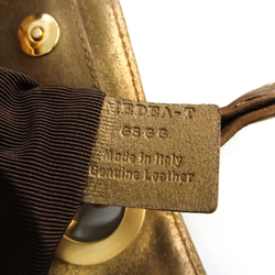 Bally MEDEA Leather Handbag Gold