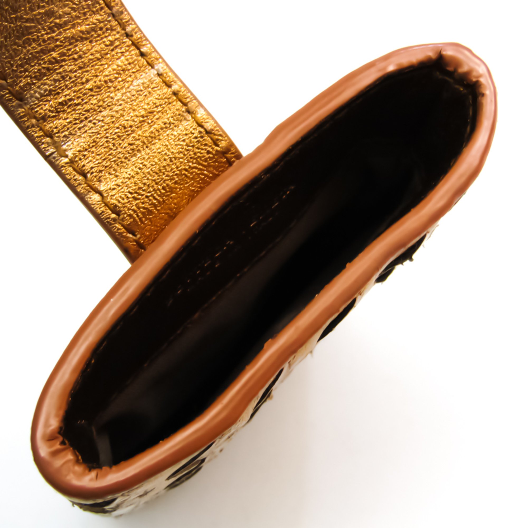 Bottega Veneta Intrecciato Leather Phone Pouch/sleeve For IPhone 5 Gold 258331