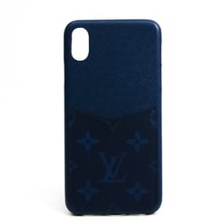 Louis Vuitton Monogram Taiga Leather Phone Bumper For IPhone XS Max Cobalt IPHONE Bumper XS Max M30273