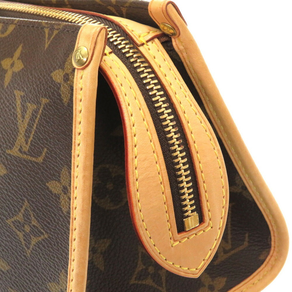 LOUIS VUITTON Popincourt Used Tote Handbag Monogram Leather M40009