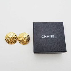 CHANEL 2 3 Vintage Round Matrasse Coco Large Earrings Gold Quilted | eLADY  Globazone