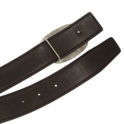 Hermes Belt Vibrato Leather Orange Brown 0182 HERMES