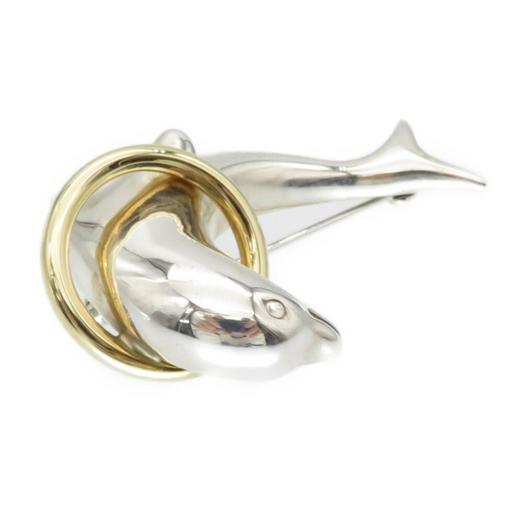 Tiffany Dolphin Brooch K18YG / Silver 925 750 Jewelry 0139 TIFFANY & Co.