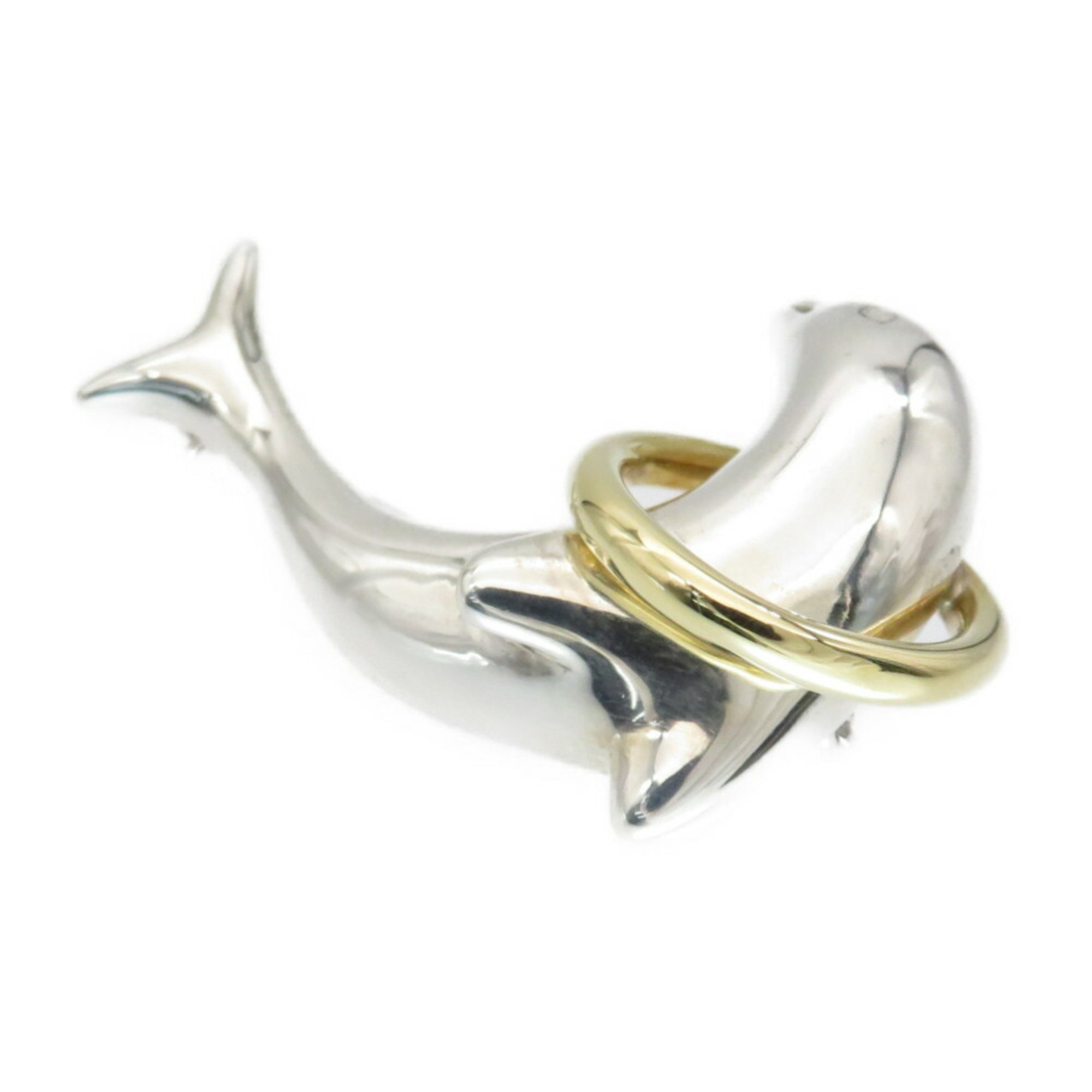 Tiffany Dolphin Brooch K18YG / Silver 925 750 Jewelry 0139 TIFFANY & Co.