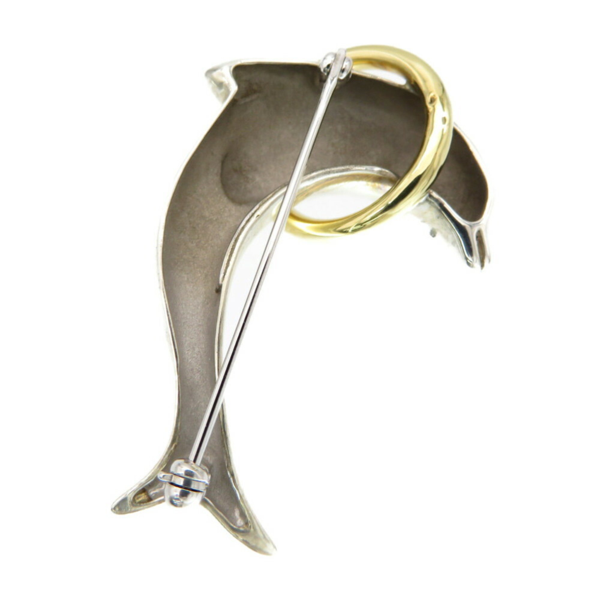 Tiffany Dolphin Brooch K18YG / Silver 925 750 Jewelry 0139 TIFFANY & Co.