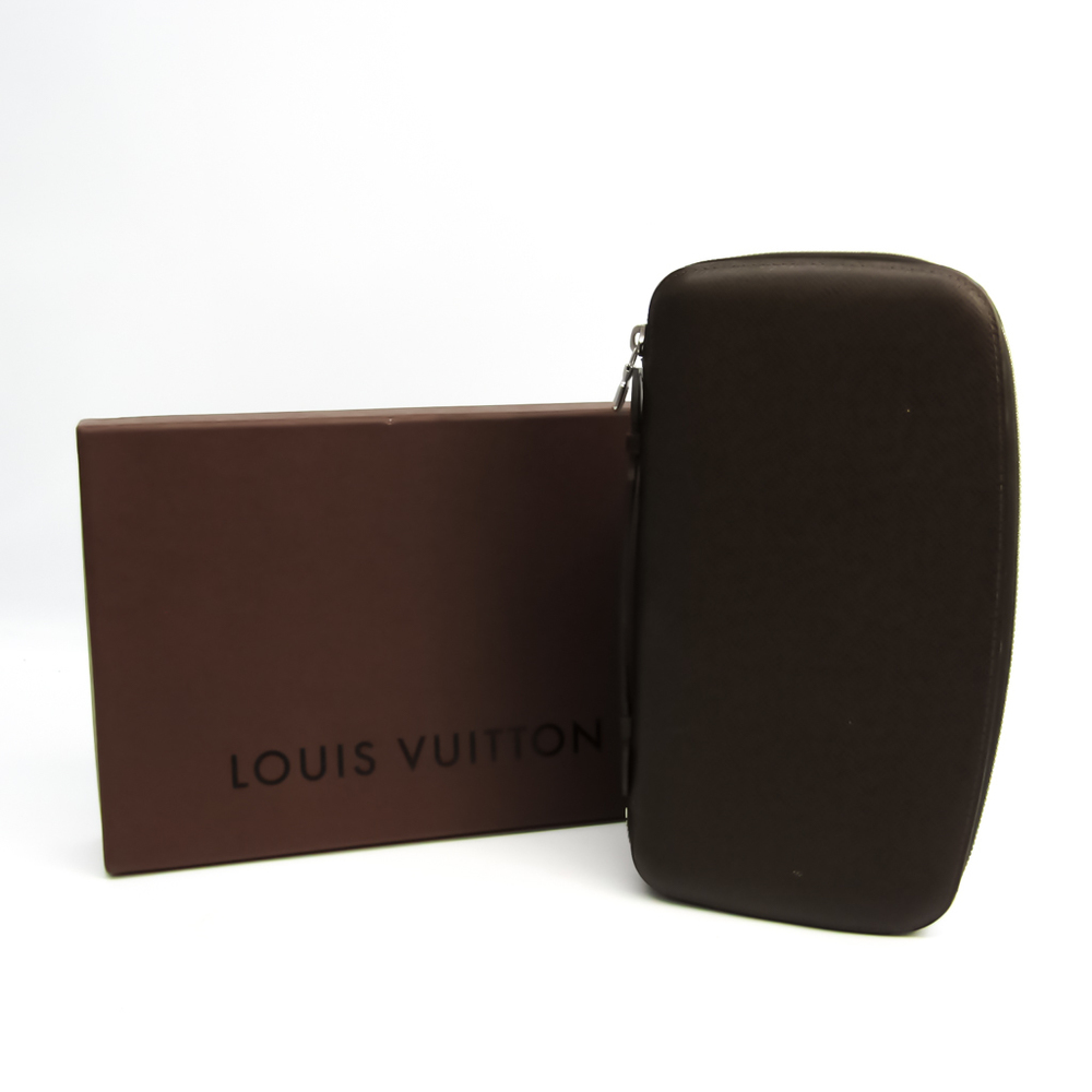 Louis Vuitton Organizer Travel Case Long Wallet Taiga Grizzly