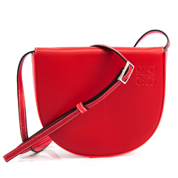 Loewe Heel Bag Small 109.54.V01 Women's Leather Fanny Pack,Shoulder Bag Red Color