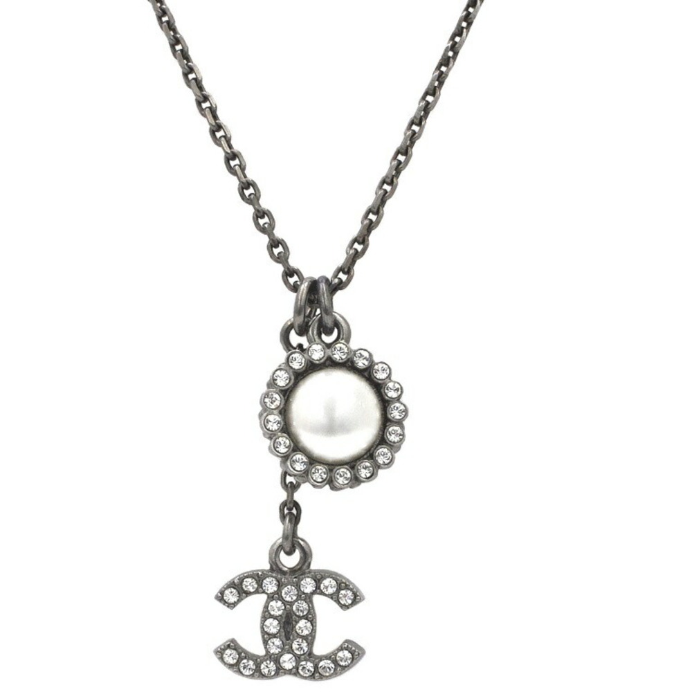 CHANEL Coco Mark Pearl Long Necklace pn-timikakota.go.id