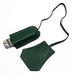 Hermes Tool Set Green Silver Leather