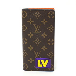 LOUIS VUITTON Louis Vuitton Canvas Leather Portefeuille LV Pont Neuf  Trifold Wallet M81393 Brown/Beige