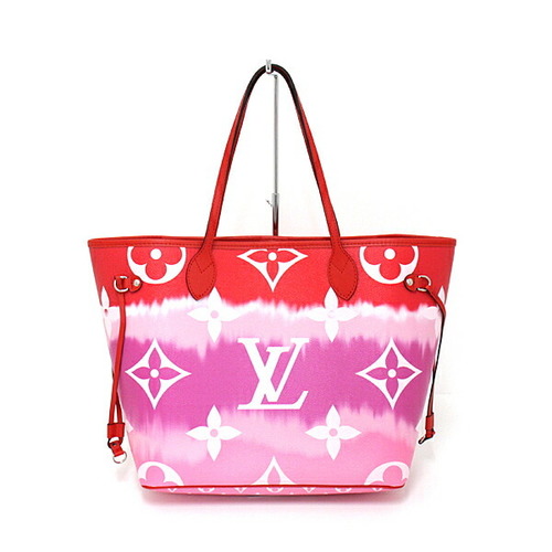 Louis Vuitton LV Escale Neverfull MM M45127 Rouge Pouch Red Women