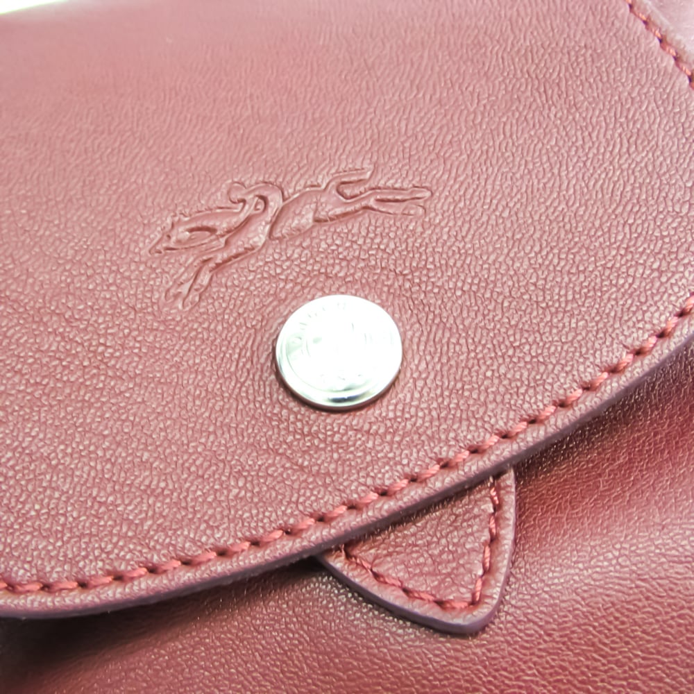 Longchamp Le Pliage Cuir 1306 737 274 Women's Leather Backpack Grayish