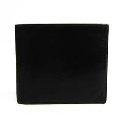 Hermes Osaka Unisex Buffalo Leather Bill Wallet (bi-fold) Black
