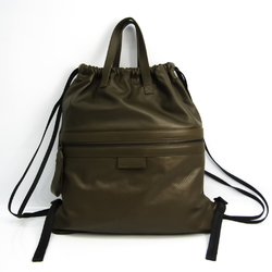 Bottega Veneta 567222 Unisex Leather Backpack,Tote Bag Khaki