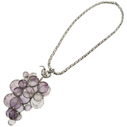 Valente Bottega Veneta Grape Amethyst Necklace Silver 925 0009BOTTEGA VENETA
