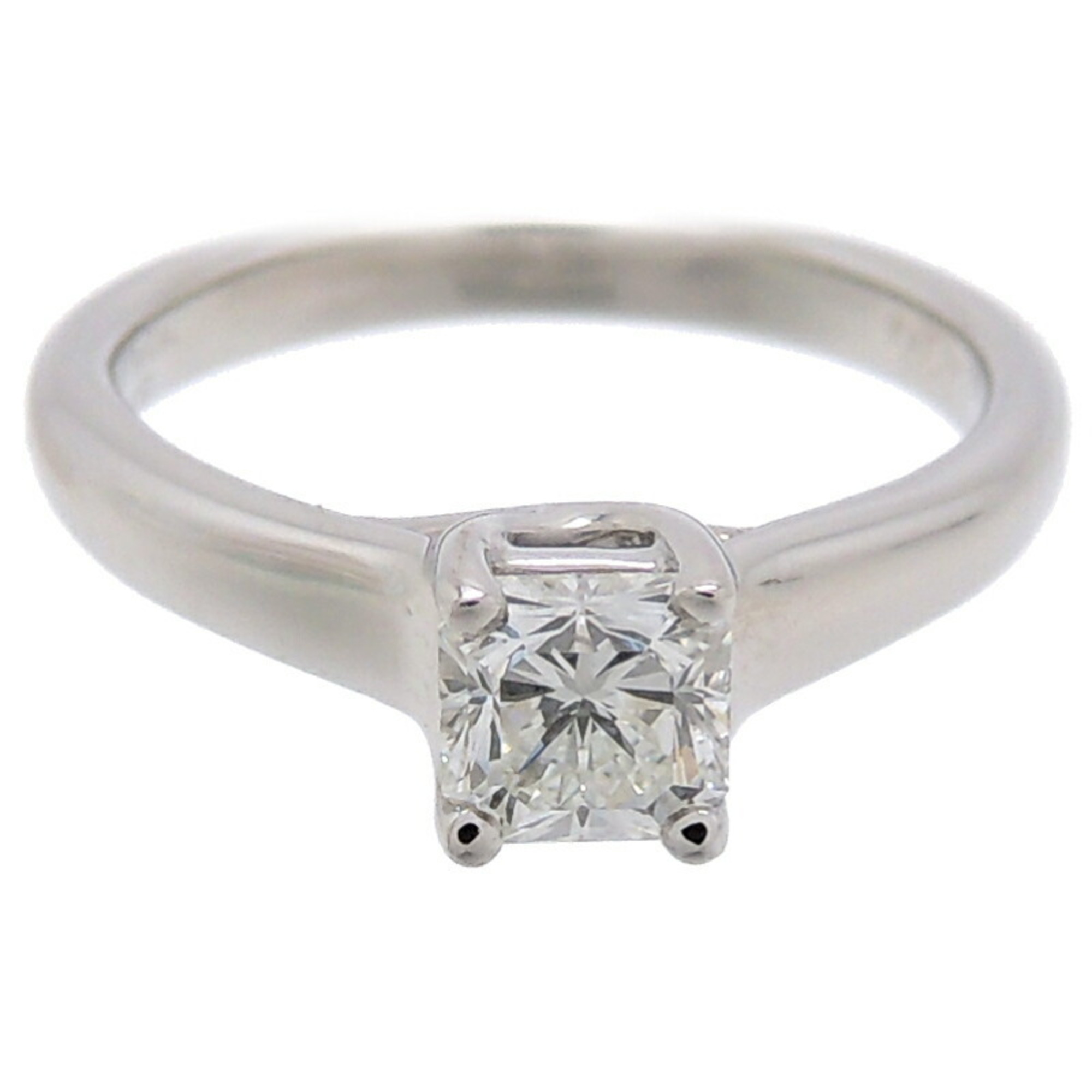 Tiffany Pt950 0.49ct Diamond Lucida Ladies Ring Platinum