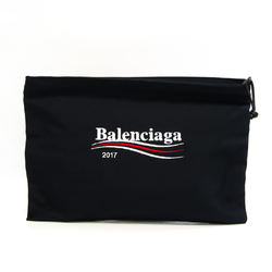 Balenciaga CAPSULE AUTHENTIC 459745 Unisex Nylon Canvas Clutch Bag Navy,Red Color,White