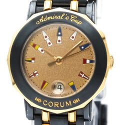 Polished CORUM Admirals Cup 18K Pink Gold Steel Ladies Watch 39.130.34 BF542558
