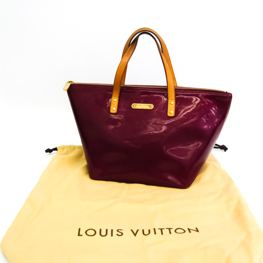 Purple Louis Vuitton Monogram Vernis Bellevue PM Handbag