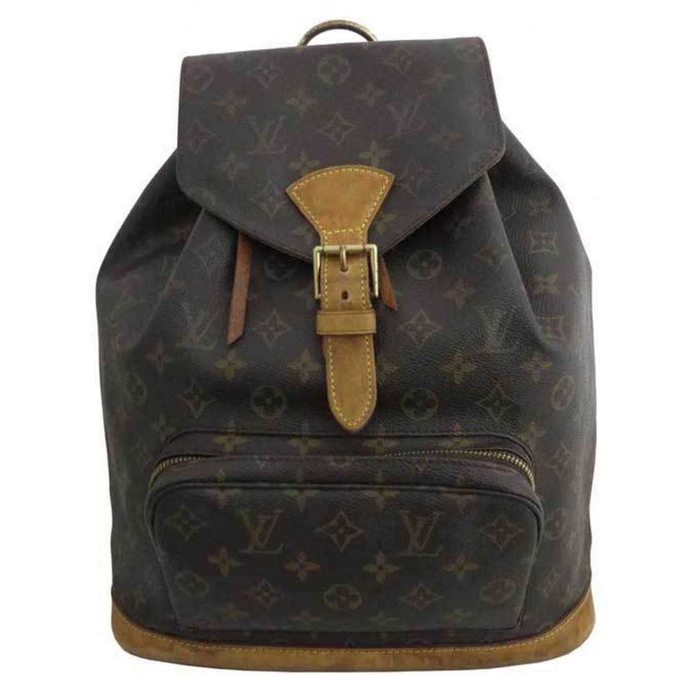 Louis Vuitton Monogram Montsouris MM M51136 Bag Rucksack Ladies