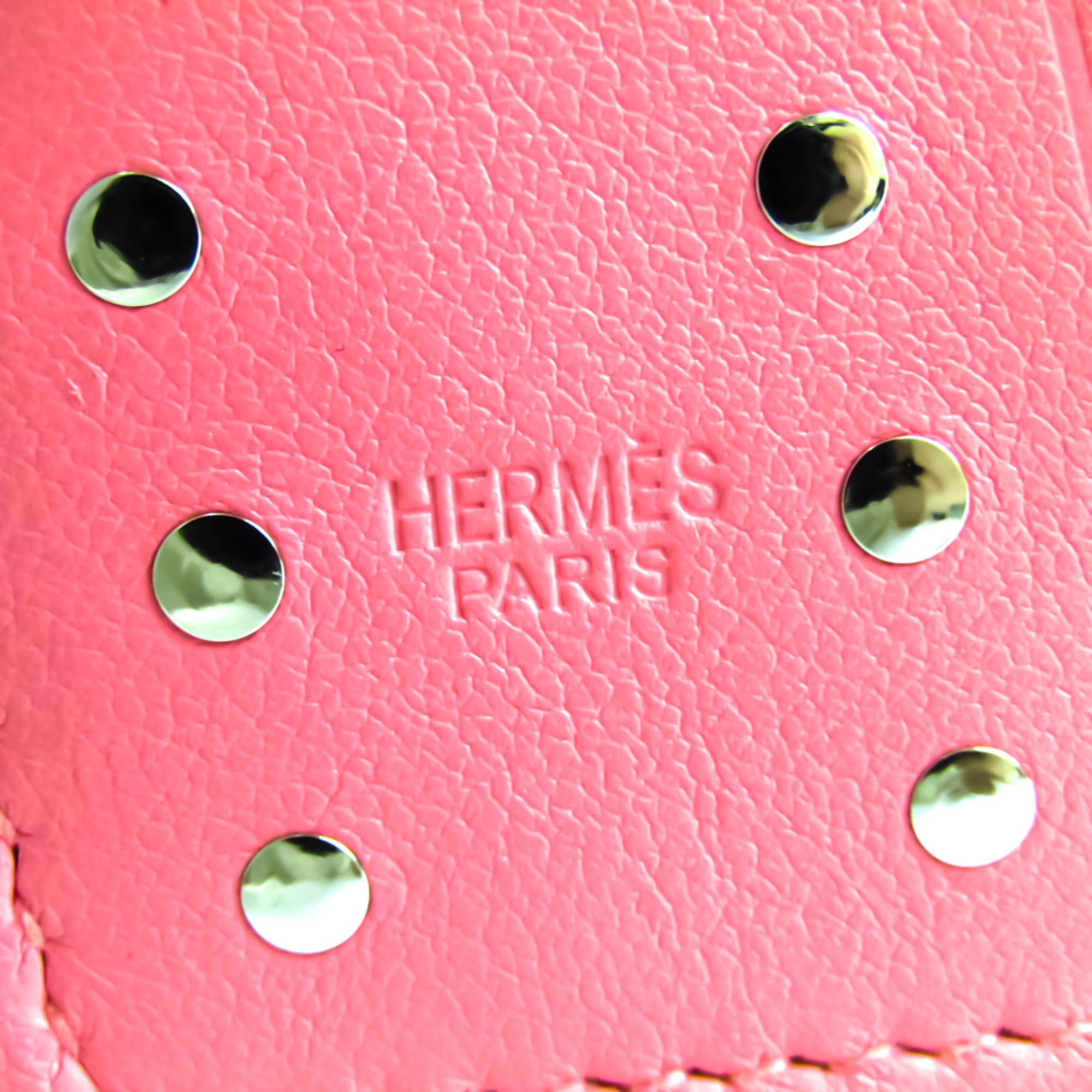 Hermes Dice Keyring (Pink,Silver)