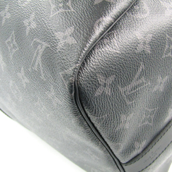 Louis Vuitton Monogram Eclipse Keepall Bandouliere 55 M40605 Men's Boston Bag Monogram Eclipse