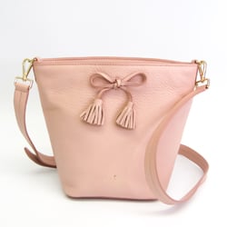 Kate Spade HAYES STREET Boutique Tassel Ribbon PXRU9169 Women's Leather Shoulder Bag Pink