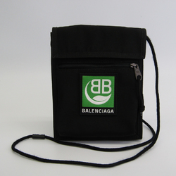 Balenciaga EXPLORER POUCH 532298 Unisex Nylon Shoulder Bag Black,Green,White