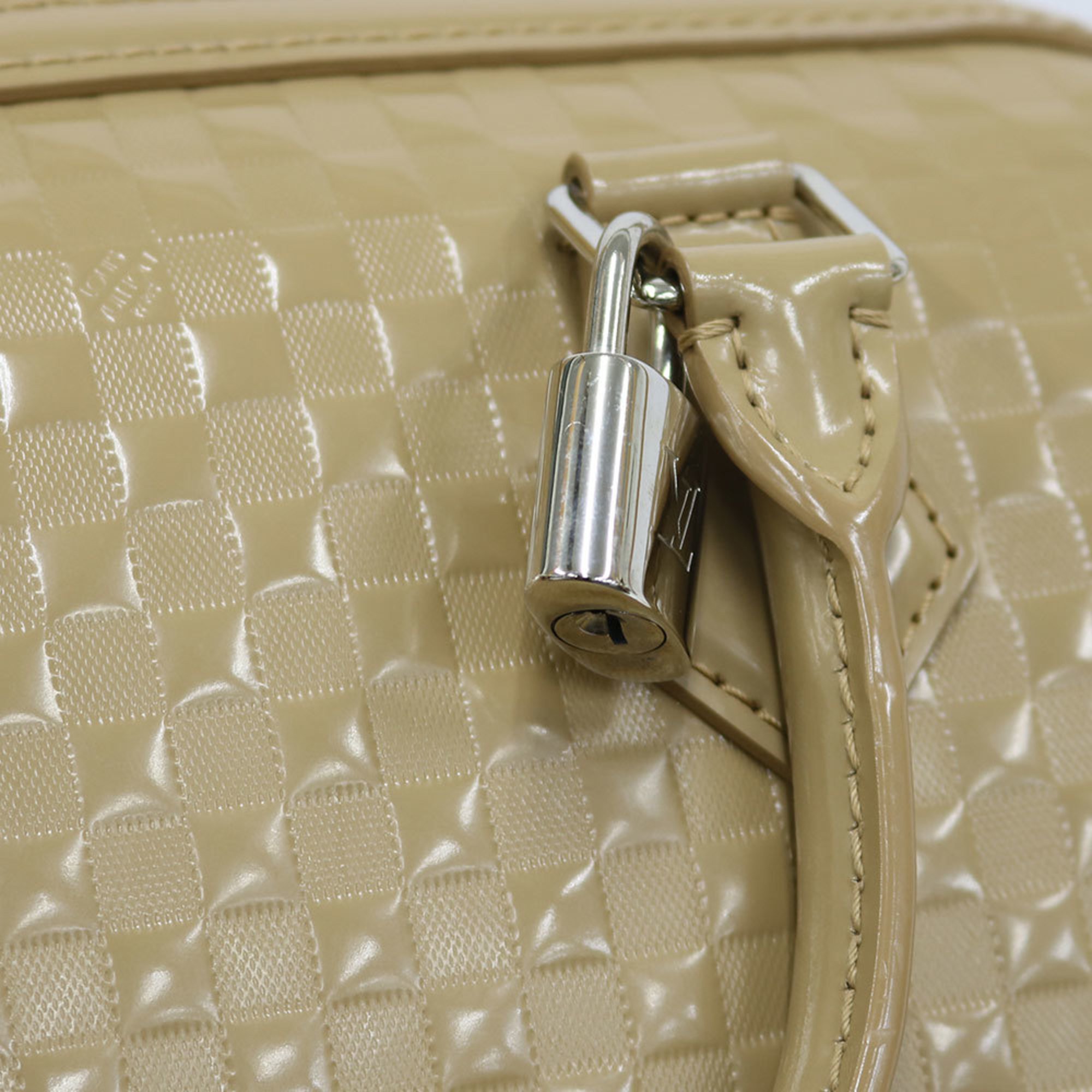 LOUIS VUITTON Louis Vuitton Handbag Damier Facet 2013 Collection Speedy Cube MM M48905 Beige Ladies