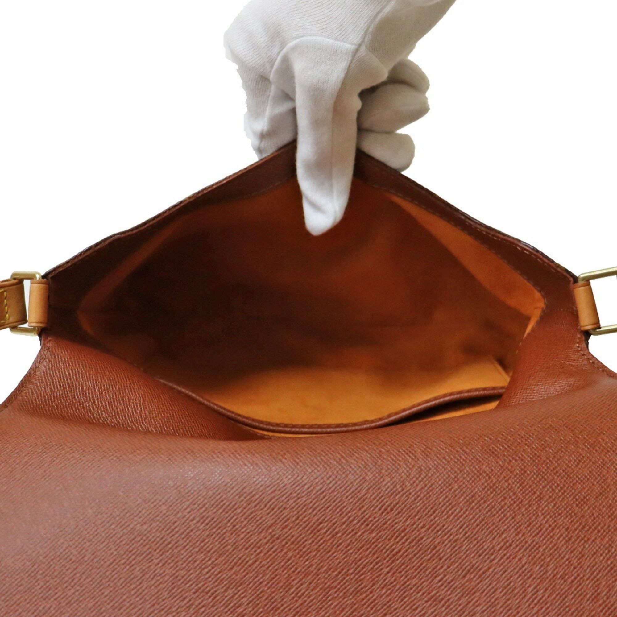 LOUIS VUITTON Shoulder Bag Monogram Musette Tango M51388 Brown Women's Canvas