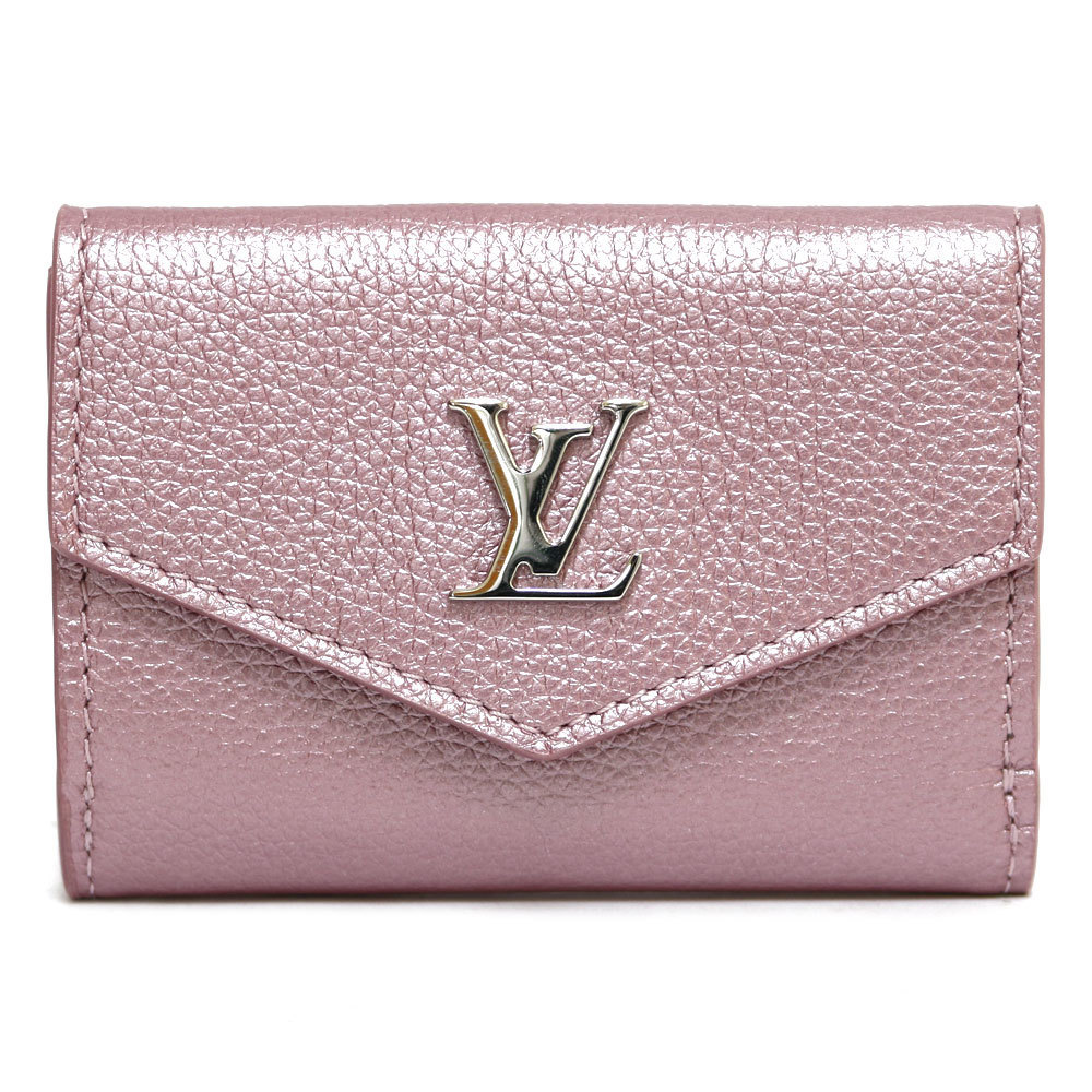 LOUIS VUITTON Tri-Fold Wallet Portofeuil Rock Mini Initials N.I M69813 Pink  Crystal Rose Ladies | eLADY Globazone