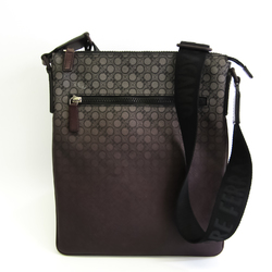 Salvatore Ferragamo Gancini FB-24 0192 Women's PVC Handbag Black,Purple