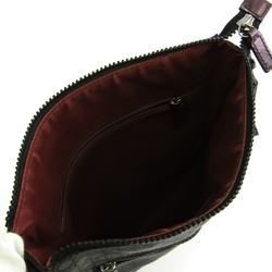 Salvatore Ferragamo Gancini FB-24 0192 Women's PVC Handbag Black,Purple