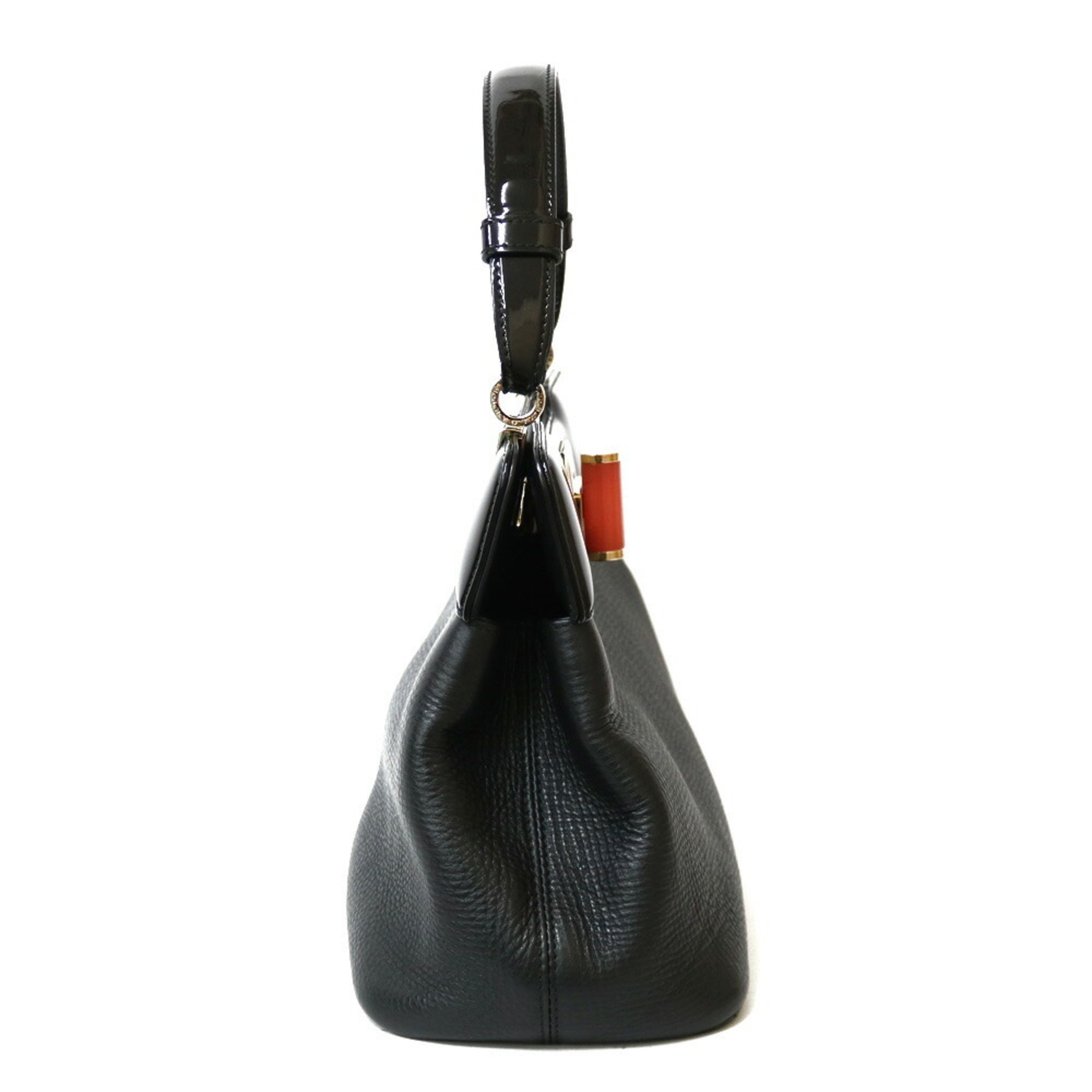 BVLGARI Bvlgari Shoulder Bag Handbag Black Ladies