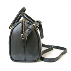 SAINT LAURENT shoulder bag handbag baby duffle black ladies leather