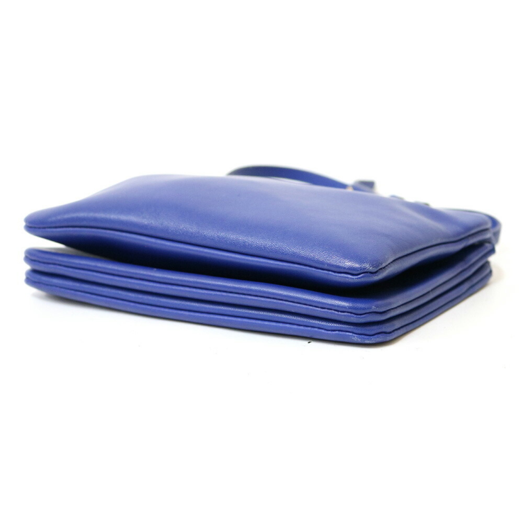 CELINE Celine Shoulder Bag Trio Blue Ladies