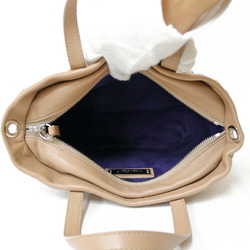 JIMMY CHOO Shoulder Bag Beige Women's Leather