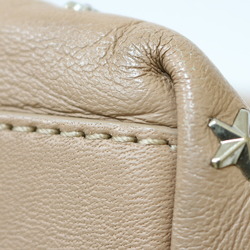 JIMMY CHOO Shoulder Bag Beige Women's Leather