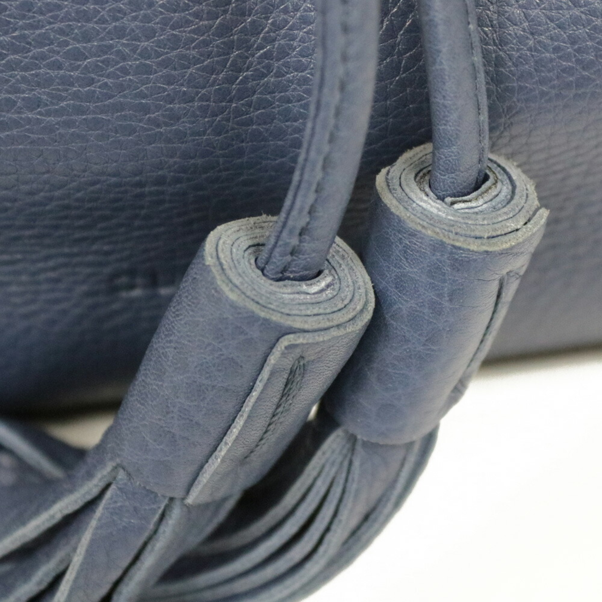 GUCCI Gucci Handbag Shoulder Bag Chain Bamboo Navy Ladies