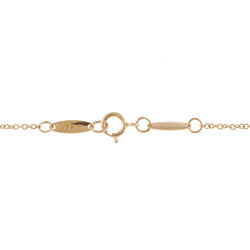 TIFFANY & Co. Tiffany K18PG Necklace By The Yard Diamond Single Gold Ladies 18K K18 Pink