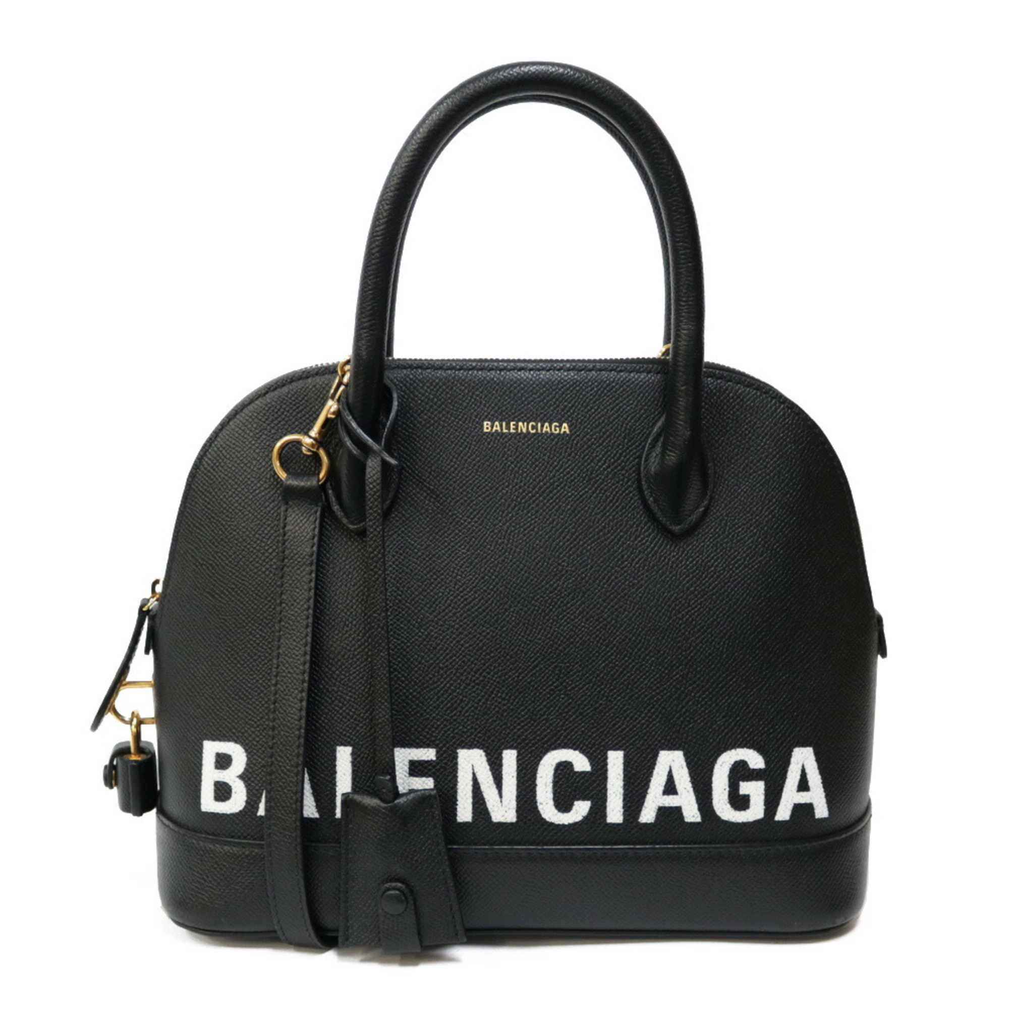 BALENCIAGA Balenciaga Shoulder Bag 2way Handbag Ville Top Handle S Black Women's Men's