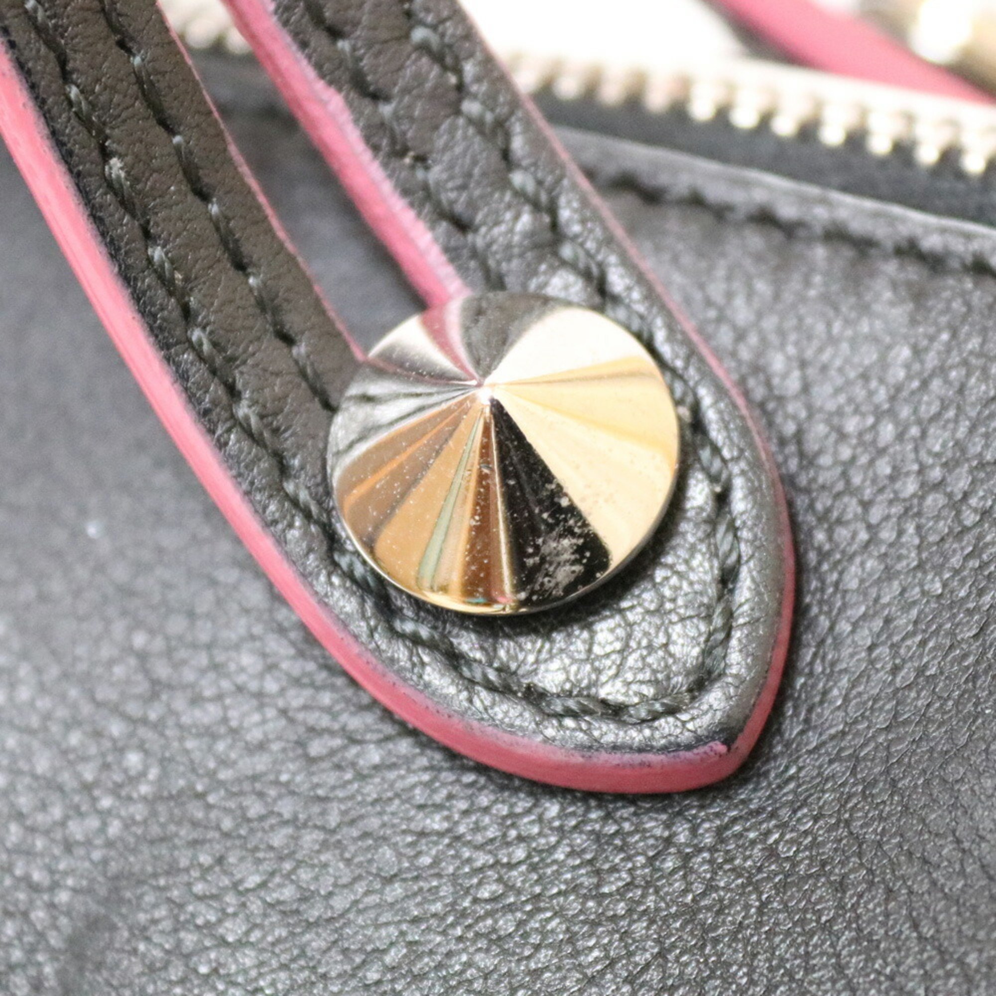 FENDI Shoulder Bag By The Way Black Women's Leather
